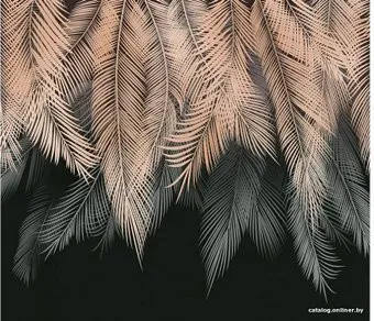 Citydecor Пальмовые листья с оттенком 300x260 (бежевый-серый)