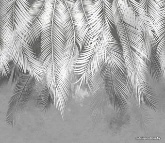 Citydecor Пальмовые листья 300x260 (серые гранж)
