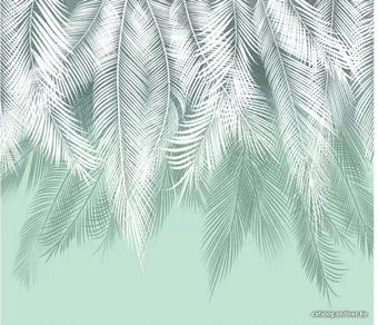 Citydecor Пальмовые листья 300x260 (бирюзовый)