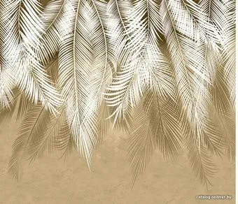 Citydecor Пальмовые листья 300x260 (бежевые гранж)