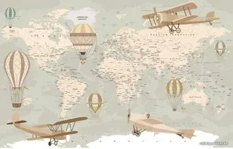 Citydecor Карта мира на русском 400x254