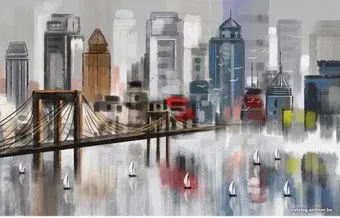 Citydecor Мегаполис акварель 400x254