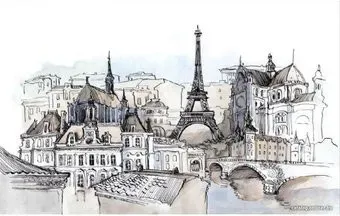 Citydecor Акварельный Париж 400x254