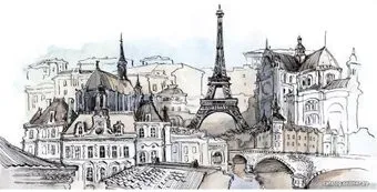 Citydecor Акварельный Париж 300x150