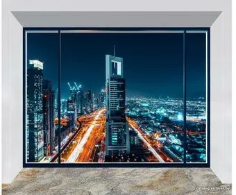 Citydecor Ночной город панорама 300x254