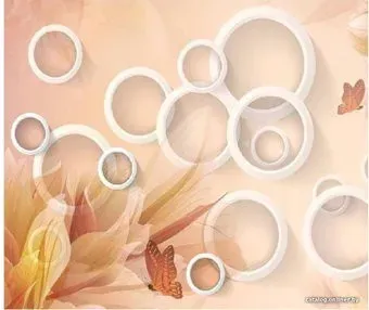 Citydecor Цветочная абстракция 3D 300x254