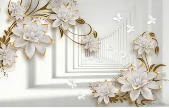 Citydecor Цветочная абстракция 8 3D 400x254