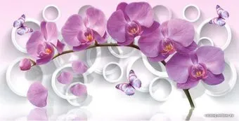 Citydecor Цветочная Абстракция 11 3D с защитным покрытием 500x260