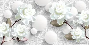 Citydecor Цветочная абстракция 7 3D с защитным покрытием 500x254