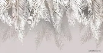 Citydecor Пальмовые листья с защ. покр. с оттенк. (светло-серые) 500x260