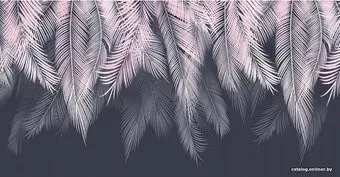 Citydecor Пальмовые листья с защ. покр. с оттенк. (пудровый-синий) 500x260