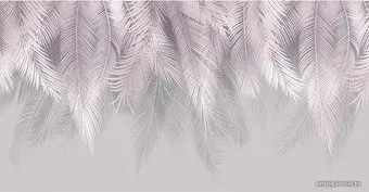 Citydecor Пальмовые листья с защ. покр. с оттенк. (пудровый-серый) 500x260