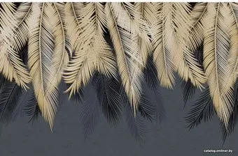 Citydecor Пальмовые листья с защ. покр. с оттенк. (золотой-синий) 400x260