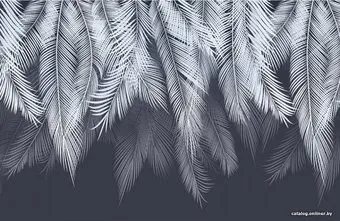 Citydecor Пальмовые листья с защ. покр. с оттенк. (голубой-синий) 400x260