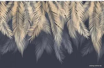 Citydecor Пальмовые листья с защ. покр. с оттенк. (бежевый-синий) 400x260