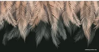 Citydecor Пальмовые листья с защ. покр. с оттенк. (бежевый-серый) 500x260