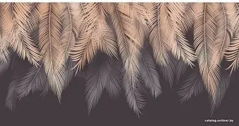 Citydecor Пальмовые листья с защ. покр. с оттенк. 2 (бежево-серый) 500x260