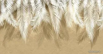 Citydecor Пальмовые листья с защитным покрытием (бежевые гранж) 500x260