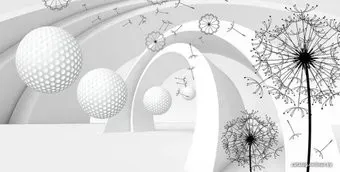 Citydecor Абстракция 11 3D с защитным покрытием 500x254