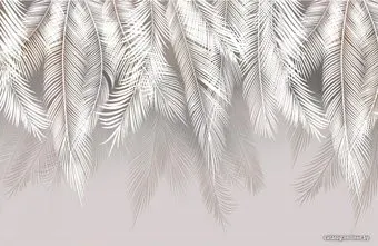 Citydecor Пальмовые листья с оттенком (светло-серые) 400x270