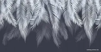 Citydecor Пальмовые листья с оттенком (голубой-синий) 500x270