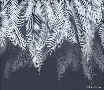 Citydecor Пальмовые листья с оттенком (голубой-синий) 300x270