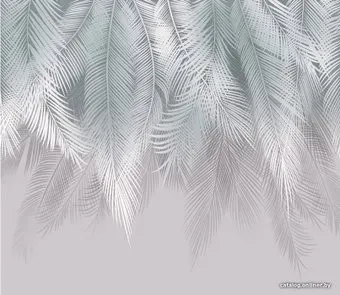 Citydecor Пальмовые листья с оттенком (бирюза-серый) 300x270