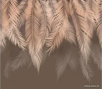 Citydecor Пальмовые листья с оттенком (бежевый) 300x270