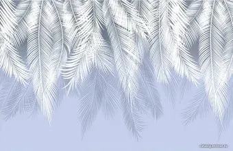 Citydecor Пальмовые листья (голубой) 400x270