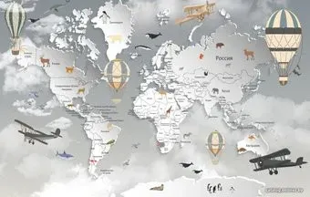 Citydecor Карта мира 7 400x270