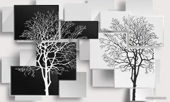 Citydecor Дерево Инь-Янь 3D 450x270