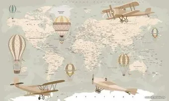Citydecor Карта мира на русском 450x270