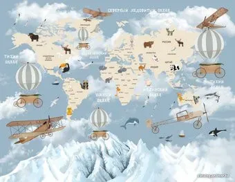 Citydecor Карта мира на русском 6 350x270