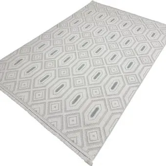 Radjab Carpet Поло Прямоугольник EN 262 12467RK (1.2x1.8, Cream/L.Grey)