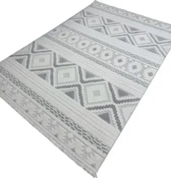 Radjab Carpet Поло Прямоугольник PL 273 12524RK (2x2.9, Cream/Grey)