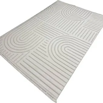Radjab Carpet Поло Прямоугольник PL 255 12518RK (1.6x3, Cream)