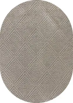 Linea Hali Gabardine K5052-COFFEE-OVAL (1.5x2.3)