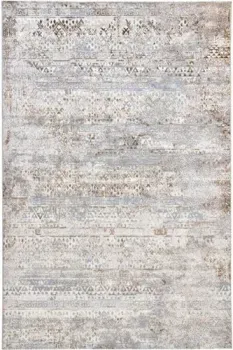 Radjab Carpet Бьянка Прямоугольник D057A 7653RK-B (1.2x1.8, Cream Shirink/Vizon Fdy)