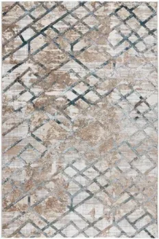 Radjab Carpet Бьянка Прямоугольник K551B 7626RK-B (3x5, Cream Shirink/Blue Fdy)