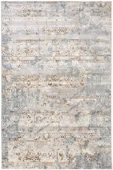 Radjab Carpet Бьянка Прямоугольник D057A 8338RK-B (2.4x4, Cream Shirink/Blue Fdy)