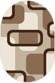 Витебские ковры Эспрессо овал f1347z7 (0.8x1.5)