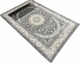 Radjab Carpet Панама Прямоугольник 8904D 11462RK (1.6x2.3, White/Grey)