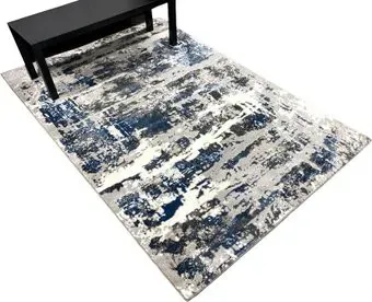 Radjab Carpet Виста Прямоугольник 10806RK (1.6x3, Cream/Blue)
