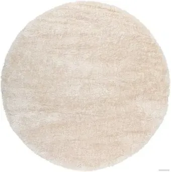 Radjab Carpet Паффи шагги круг P001A 6554RK 0.8x0.8 (beige)