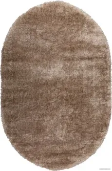 Radjab Carpet Паффи шагги овал P001A 6358RK 0.8x1.5 (vizon)
