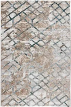 Radjab Carpet Бьянка прямоугольник K551b 7625RK-b 2x2.9 (cream shirink/blue fdy)