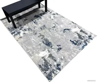 Radjab Carpet Палермо прямоугольник R514A 10650RK 0.8x1.5 (light grey/blue)