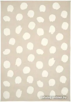 Ikea Богенсе 205.270.58 1.33x1.95 (бежевый/белый в горошек)