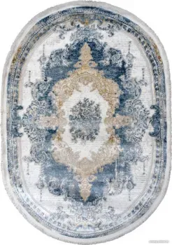 Safyun Liparis LP364-CREAM-BLUE-OVAL (0.8x1.5)