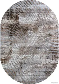 Bossan Nizza 2476A-KAHVE-AGRI-OVAL (1.6x2.3)